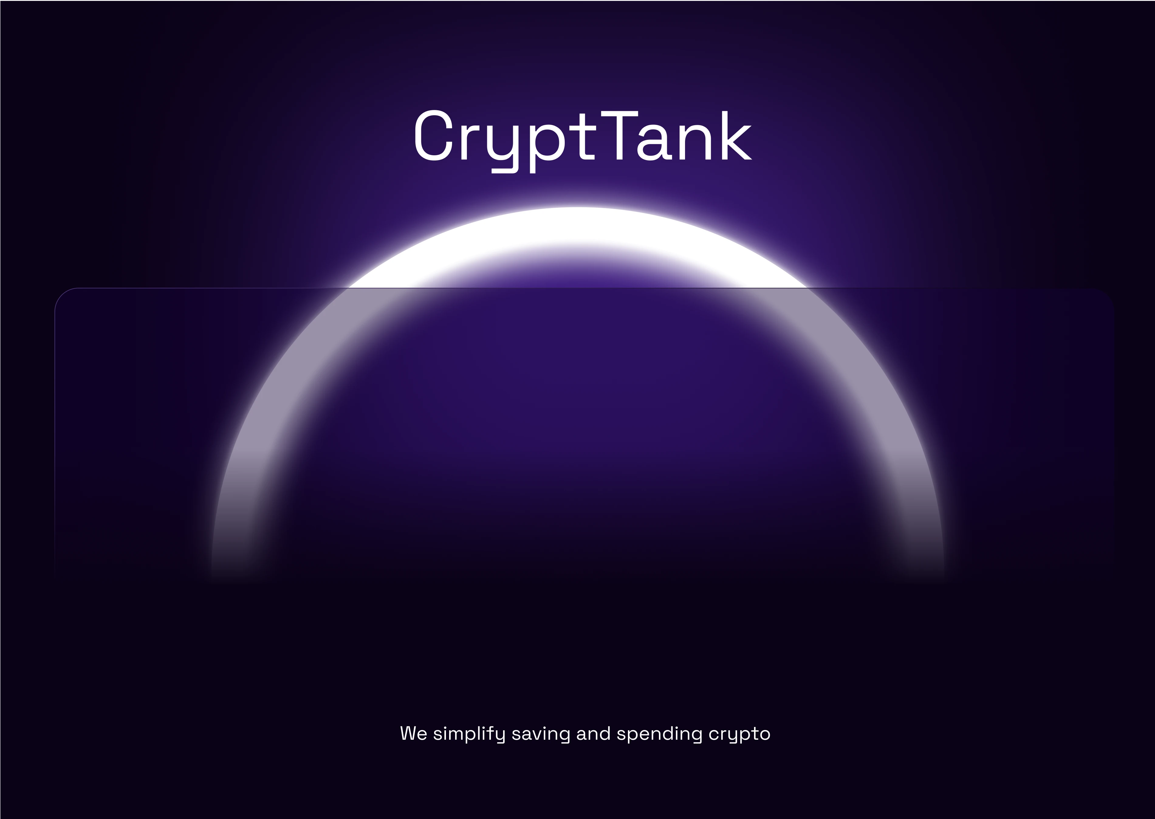 CryptTank Website Landing Page