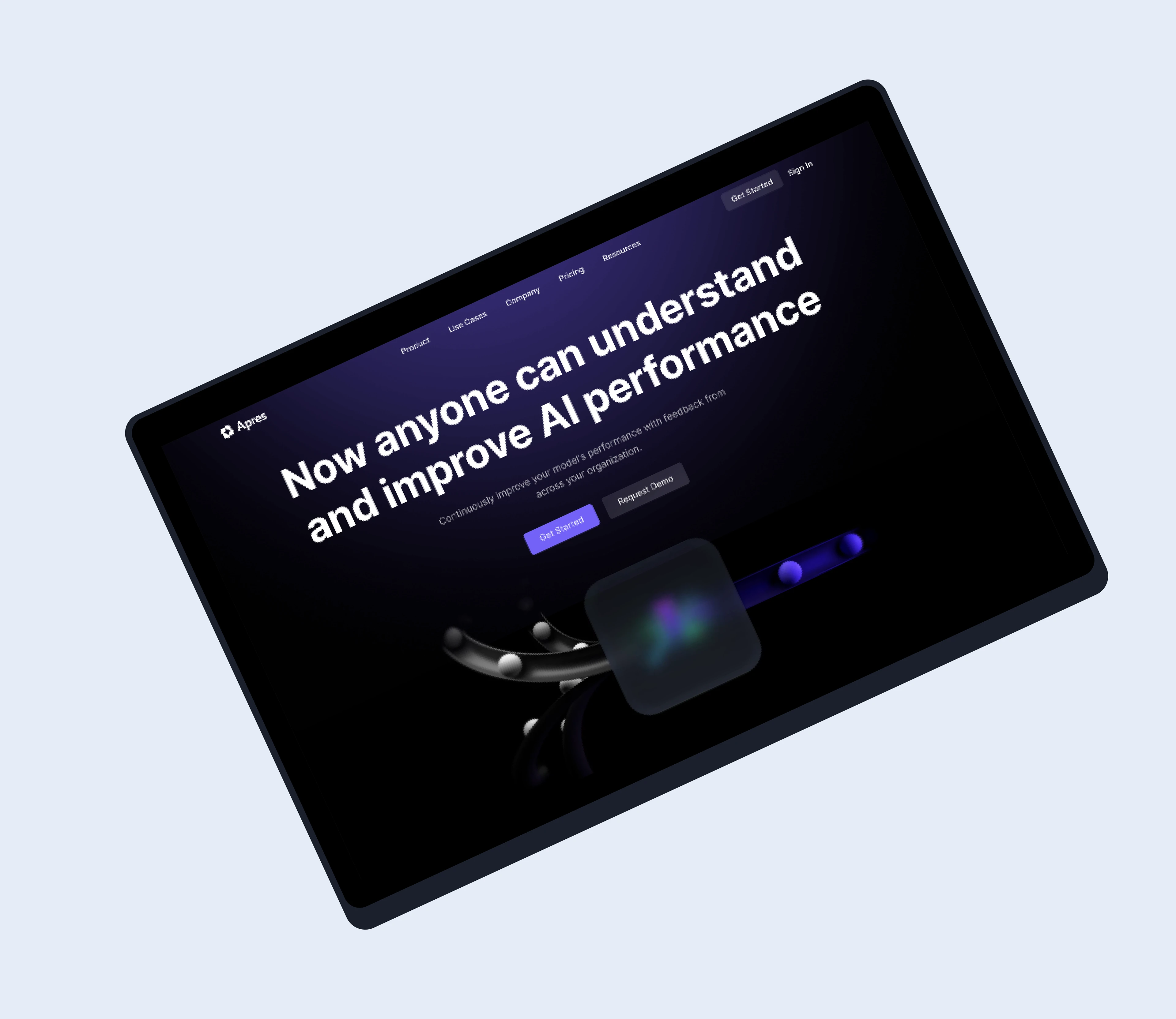 Apres saas website redesign