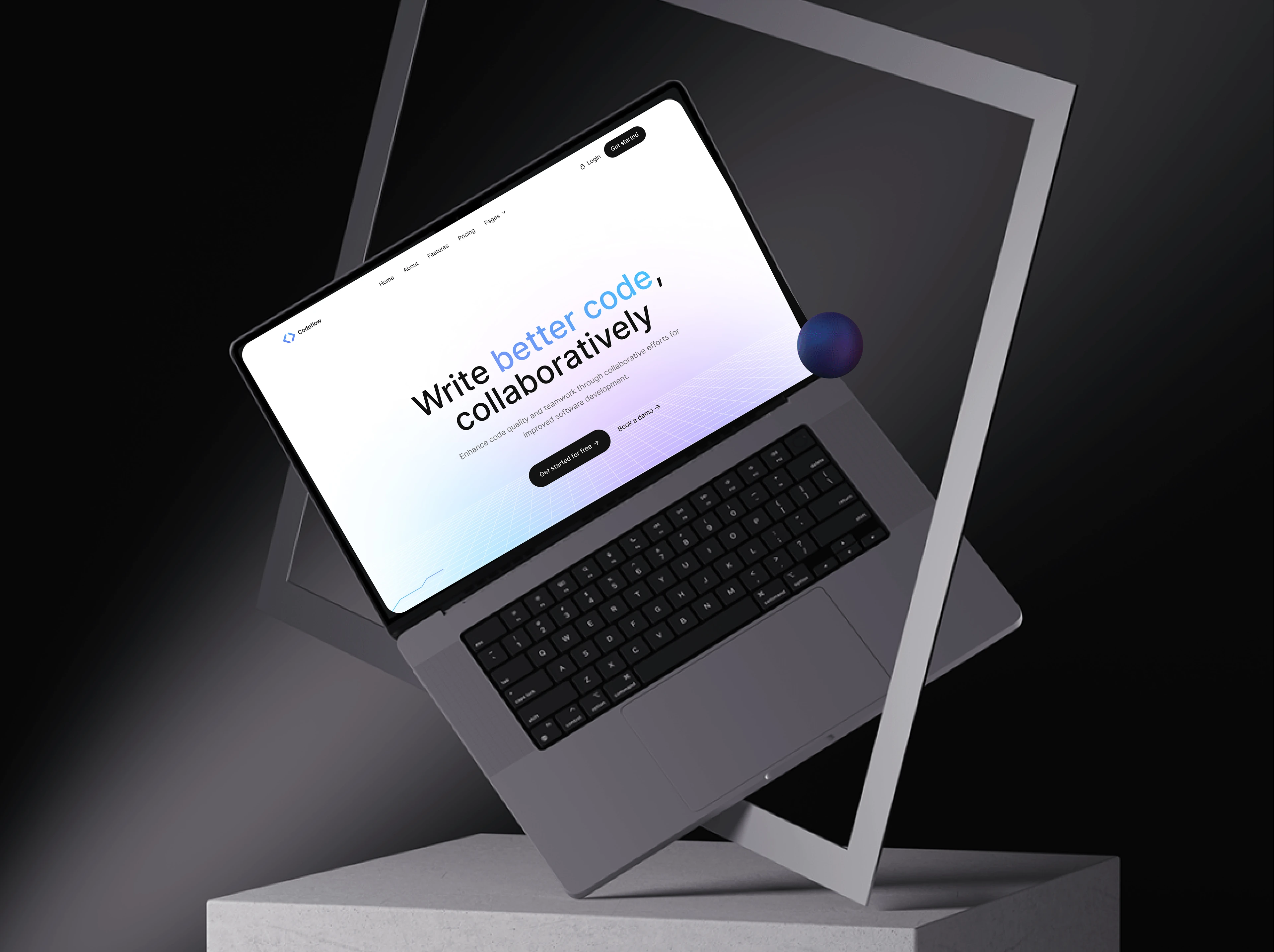 Codeflow Saas website Redesign