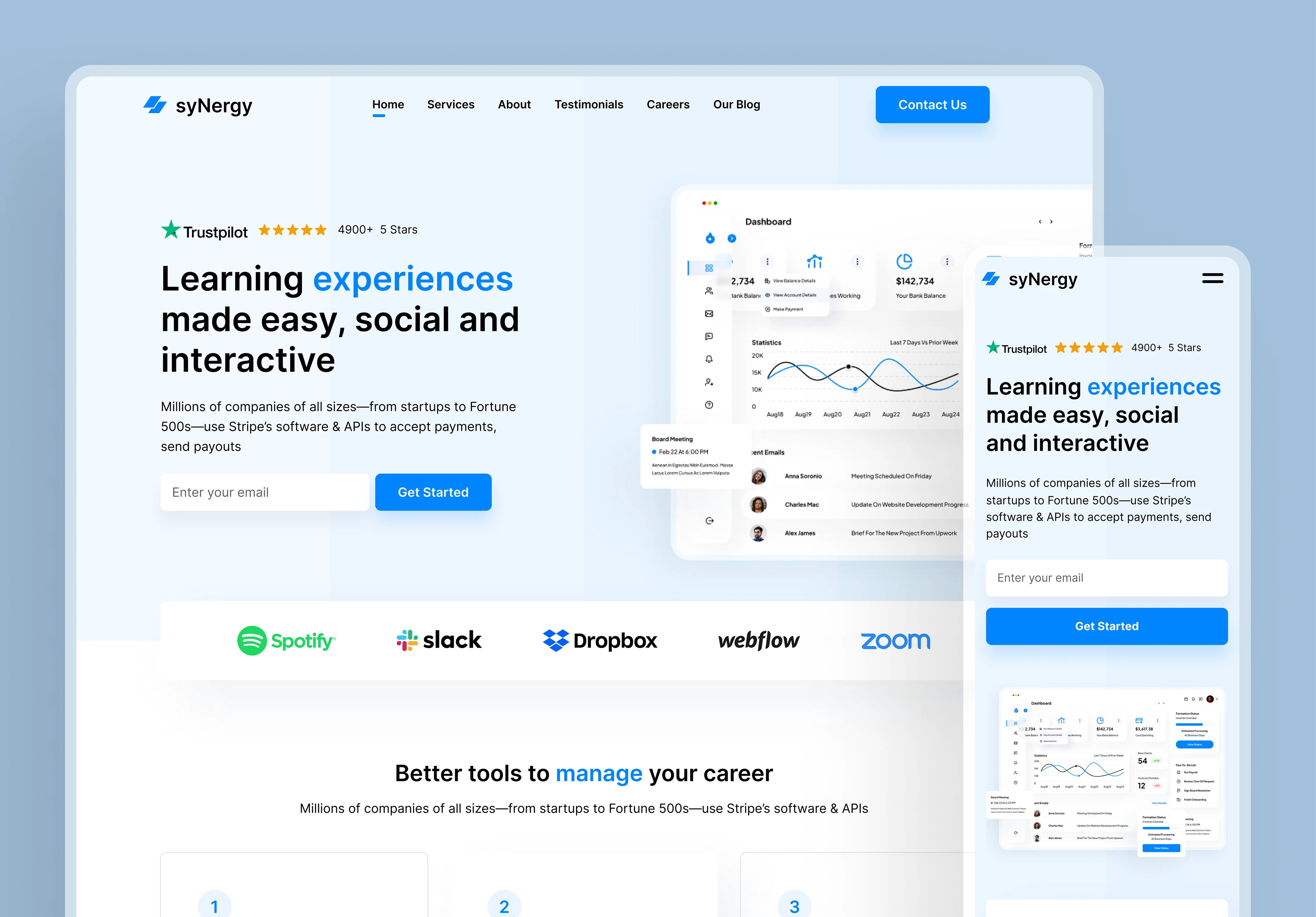 syNergy saas website