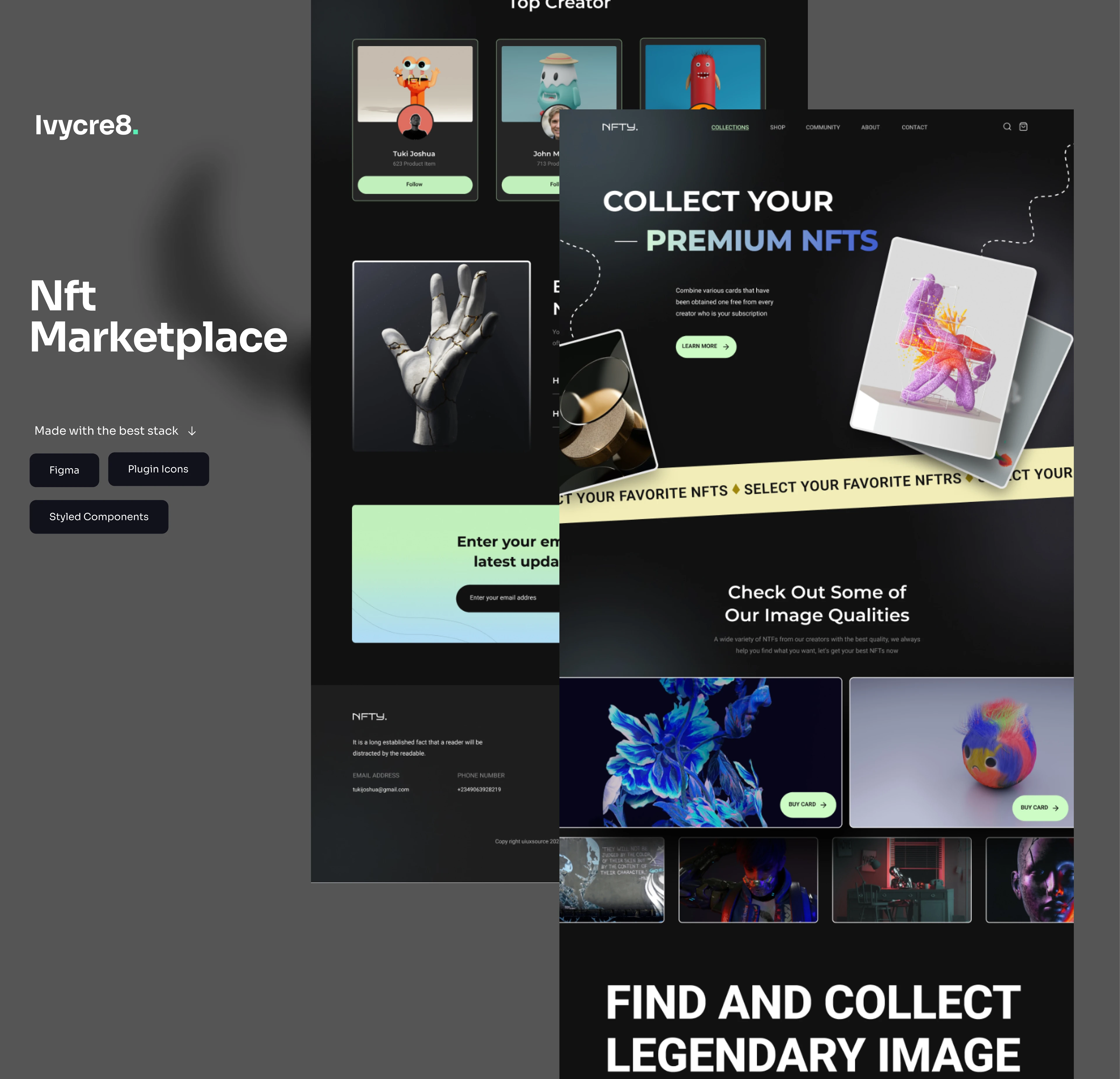 NFT marketplace website