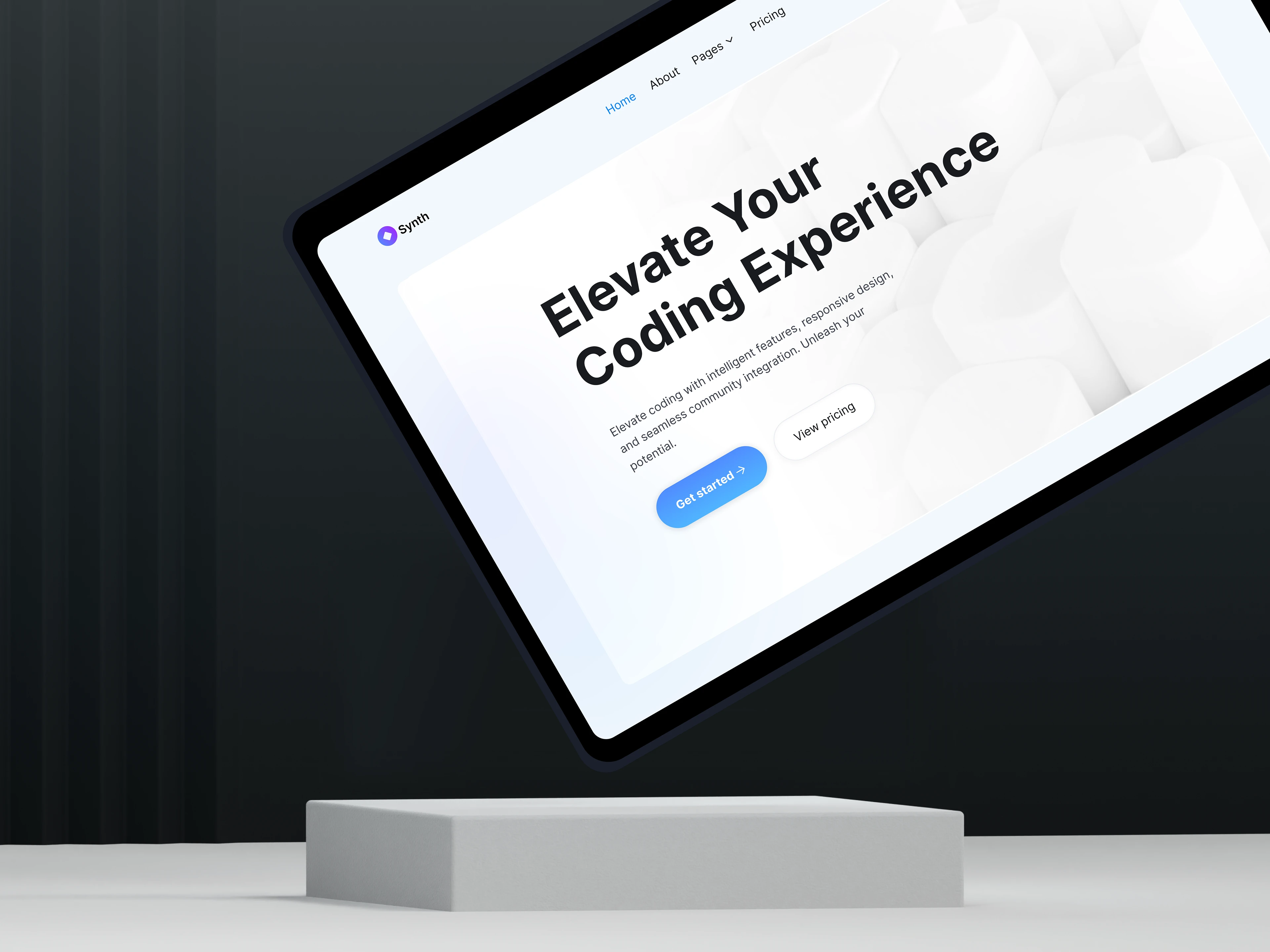 Synth saas website