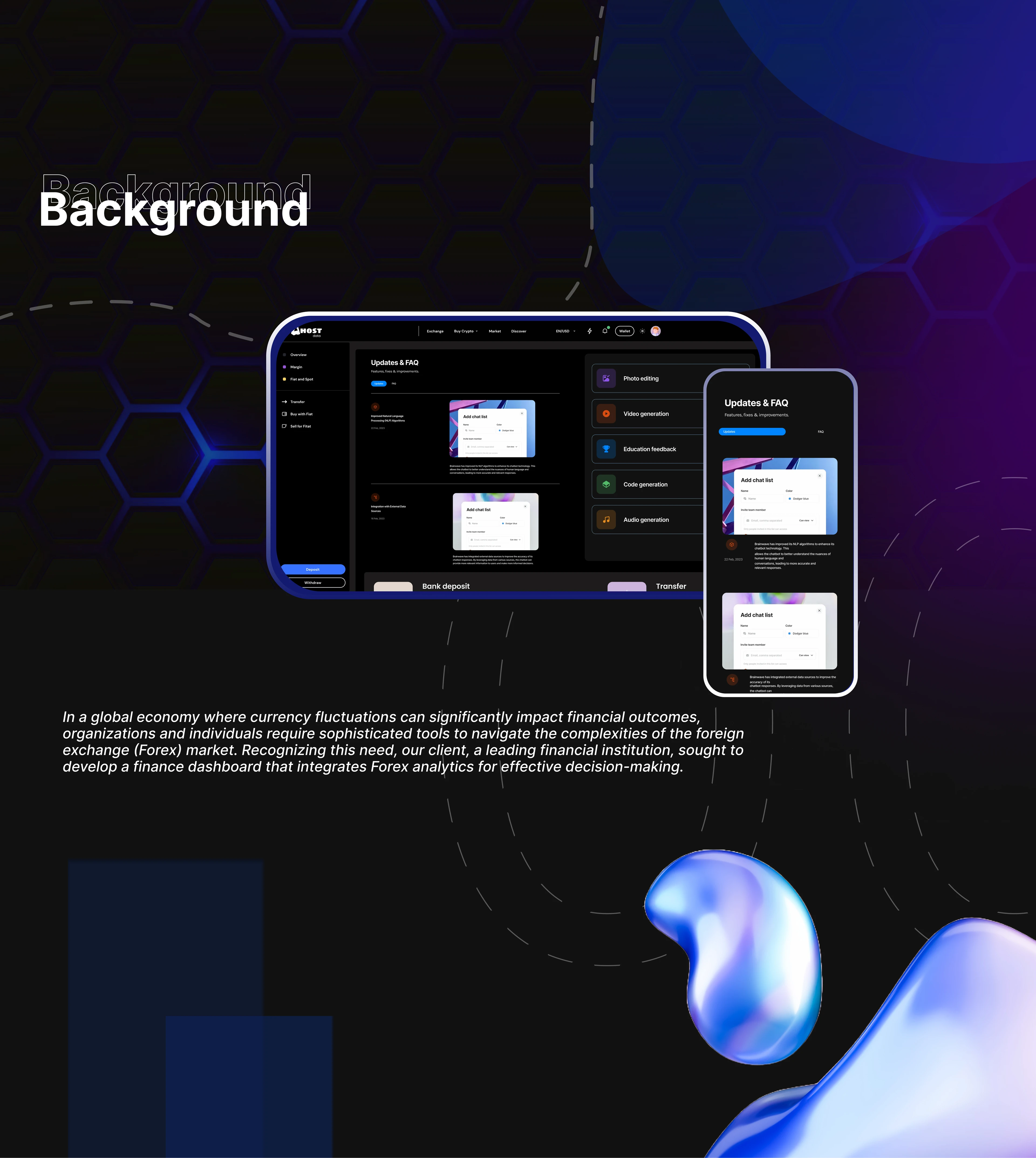Ghost Data website dashboard