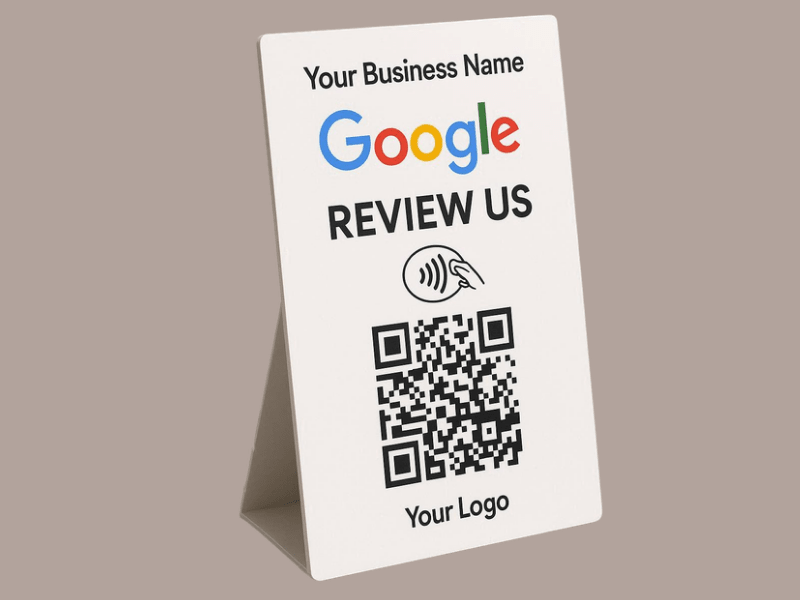 Google Review QR & NFC Stand – Instant Reviews with One Scan or Tap