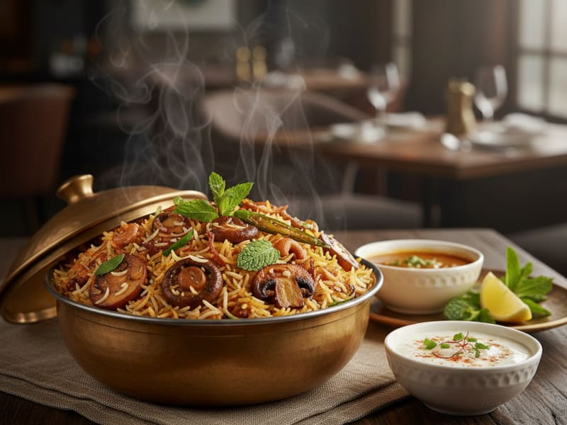 Mushroom Biryani