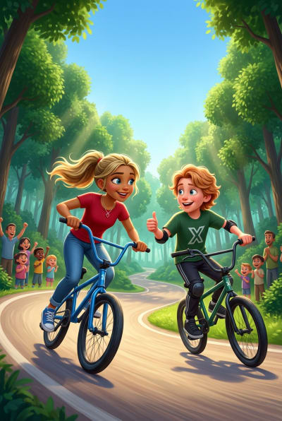 Louise's Muddy BMX Adventure