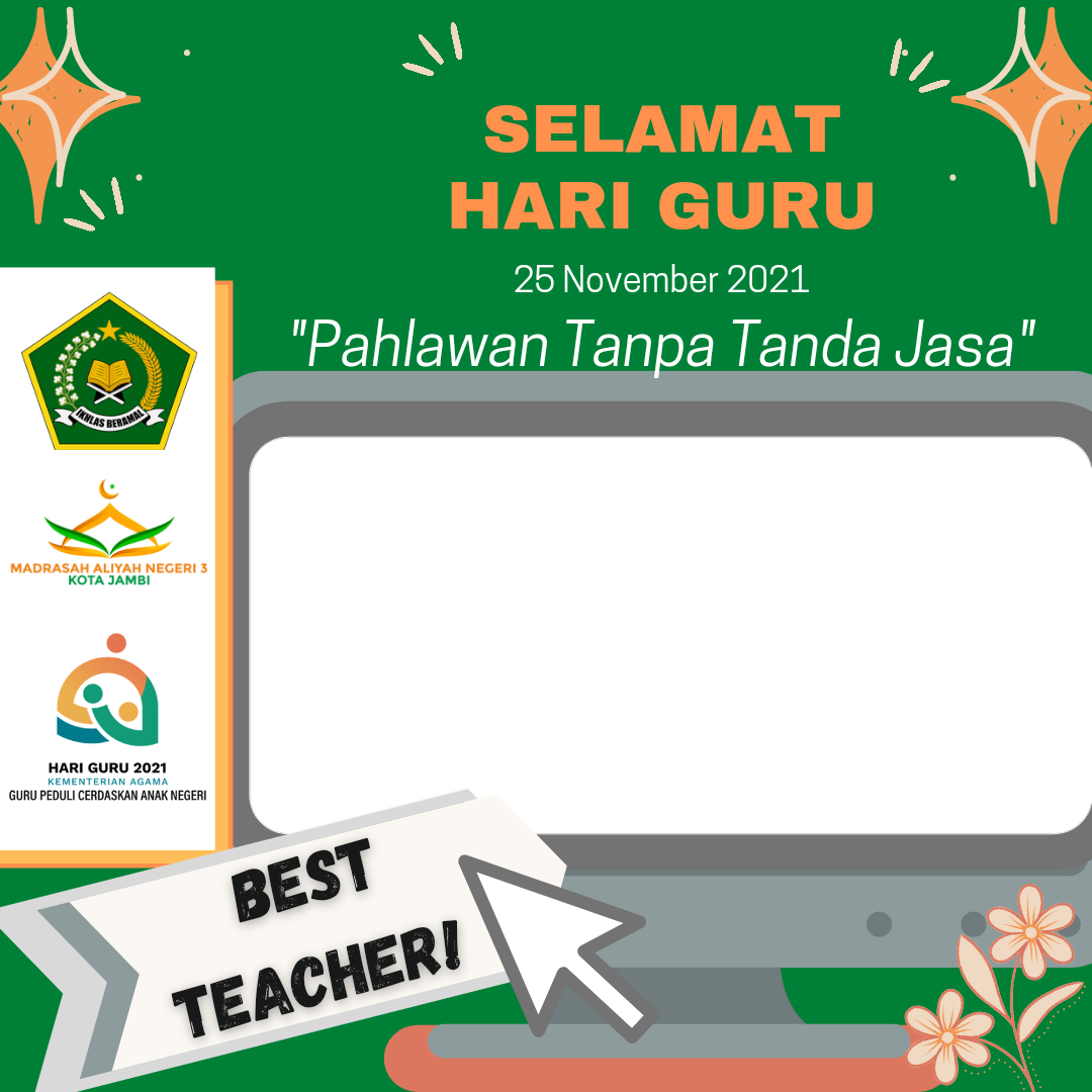 Gambar Twibbon HGN2021 Terbaru buatan MAN JAMBI