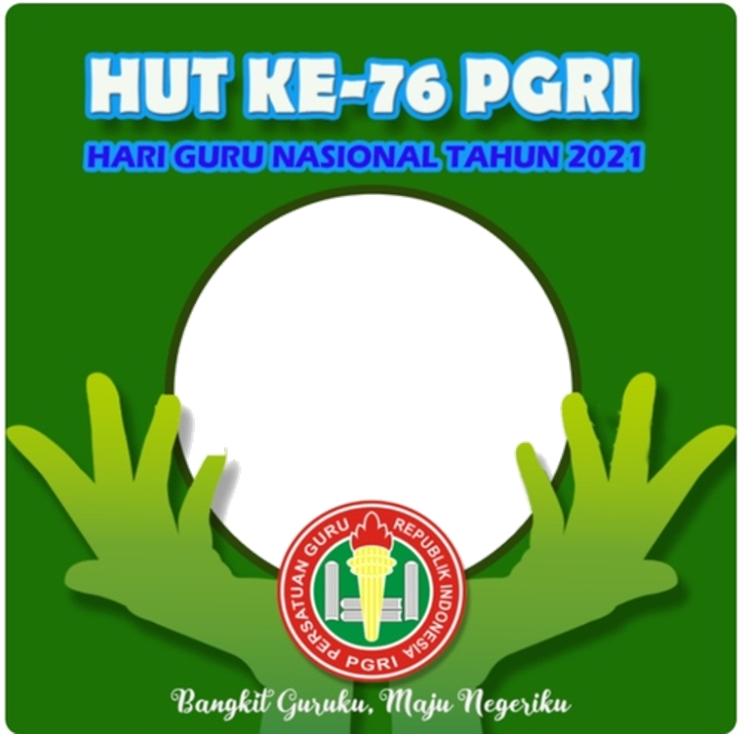 Twibbon HutPgri Background PNG buatan Abah Dinar