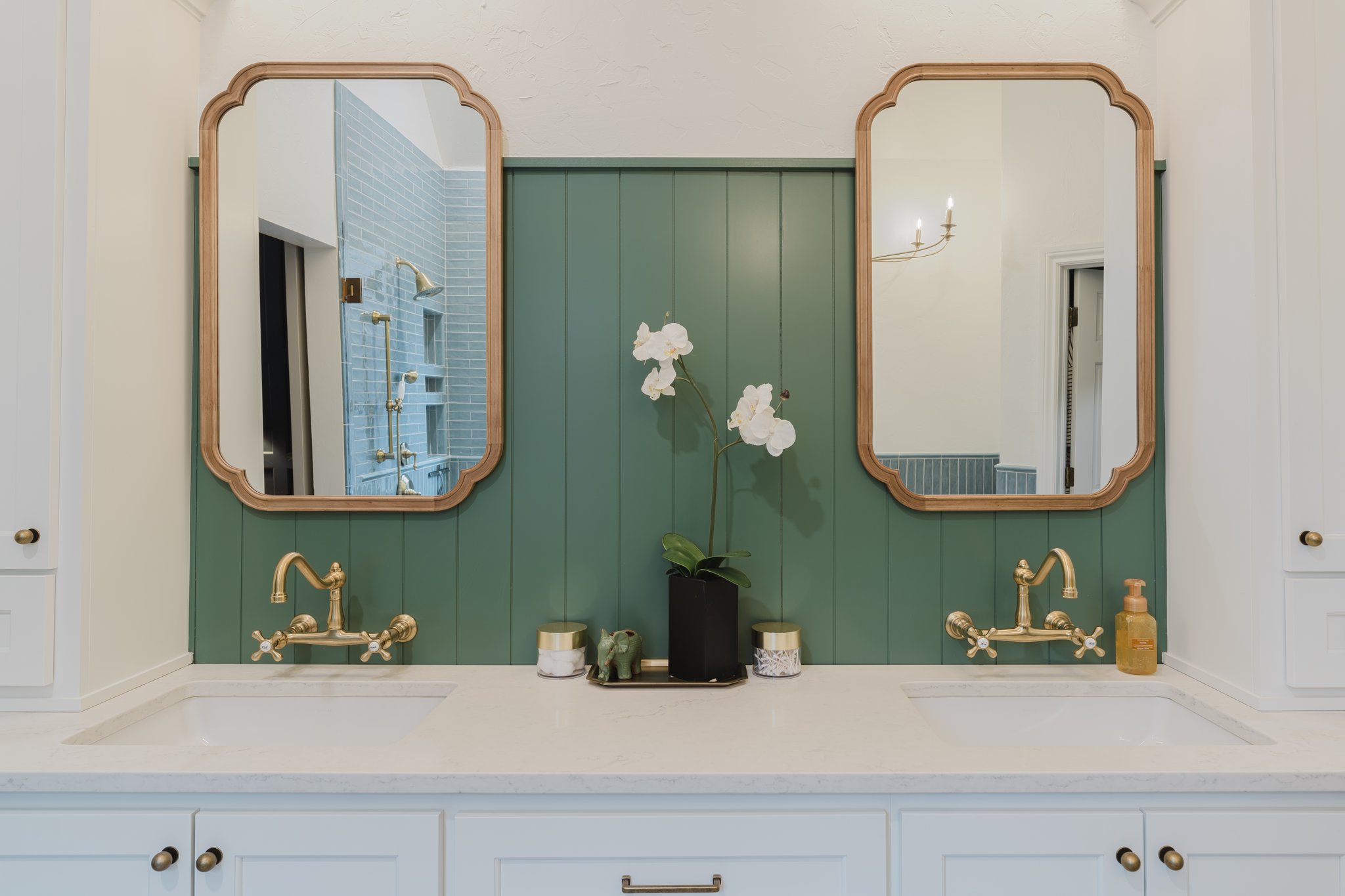 Luxury custom home exterior in Edmond Oklahoma — Wolverton Design Build