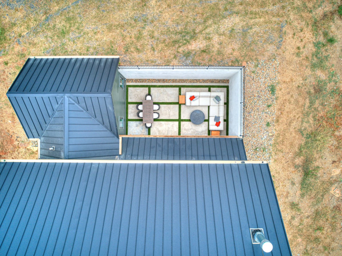 Lake view from above patio at 117 Lower Greenway