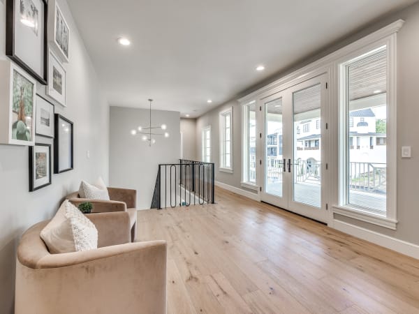 Outdoor living space at 102 Lower Greenway