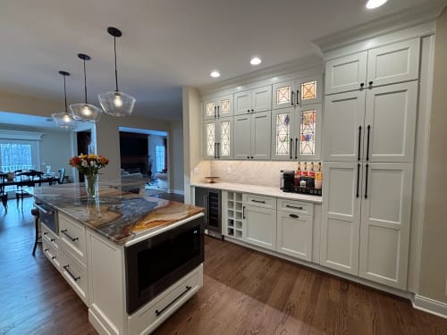 Denville NJ Kitchen - Detailed view of Coffee Bar area and Pantry Denville NJ Kitchen - Detailed view of Coffee Bar area and Pantry