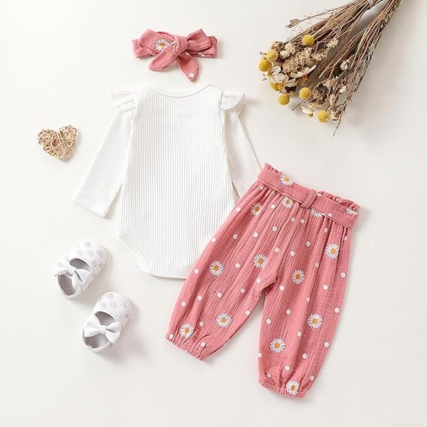 Newborn Baby Girl Clothes Long Sleeve Romper thumbnail 2