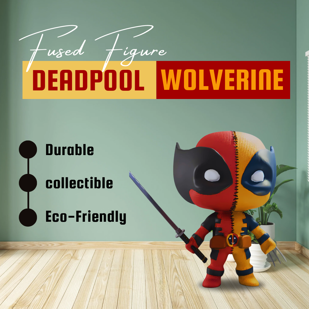 Deadpool & Wolverine Merged Figure -- Marvel Hybrid Statue