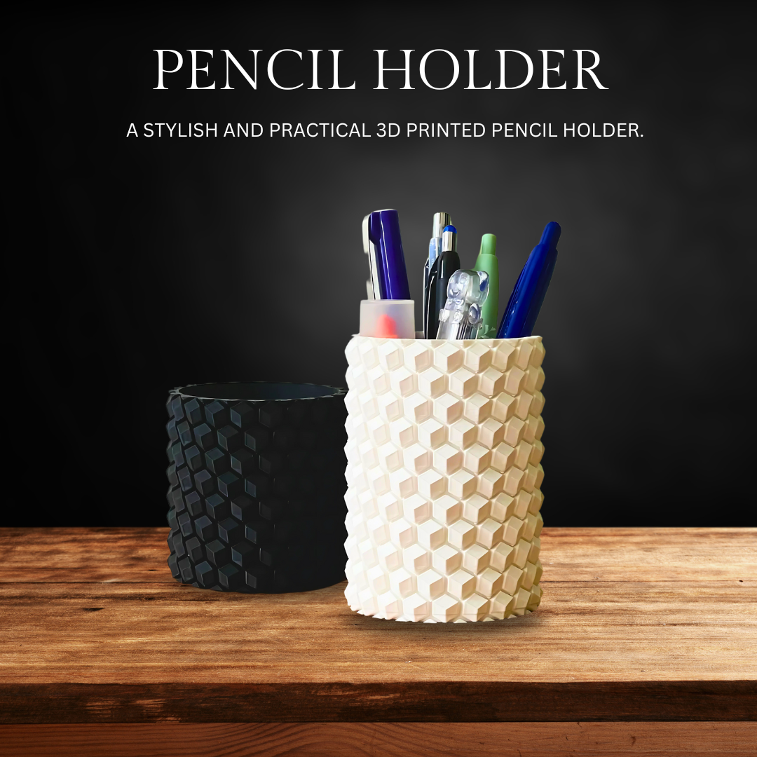 Pencil Holder -- Modern Desk Organizer