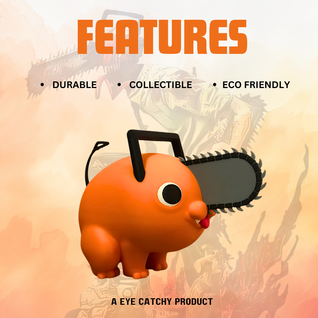 Pochita Figure – Chainsaw Man Plush & Collectible