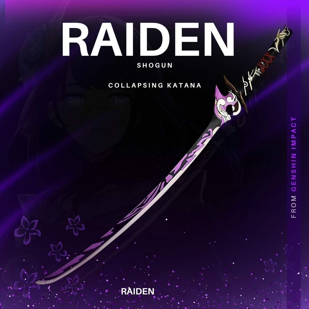 Raiden Shogun's Engulfing Lightning Sword – Genshin Impact Replica