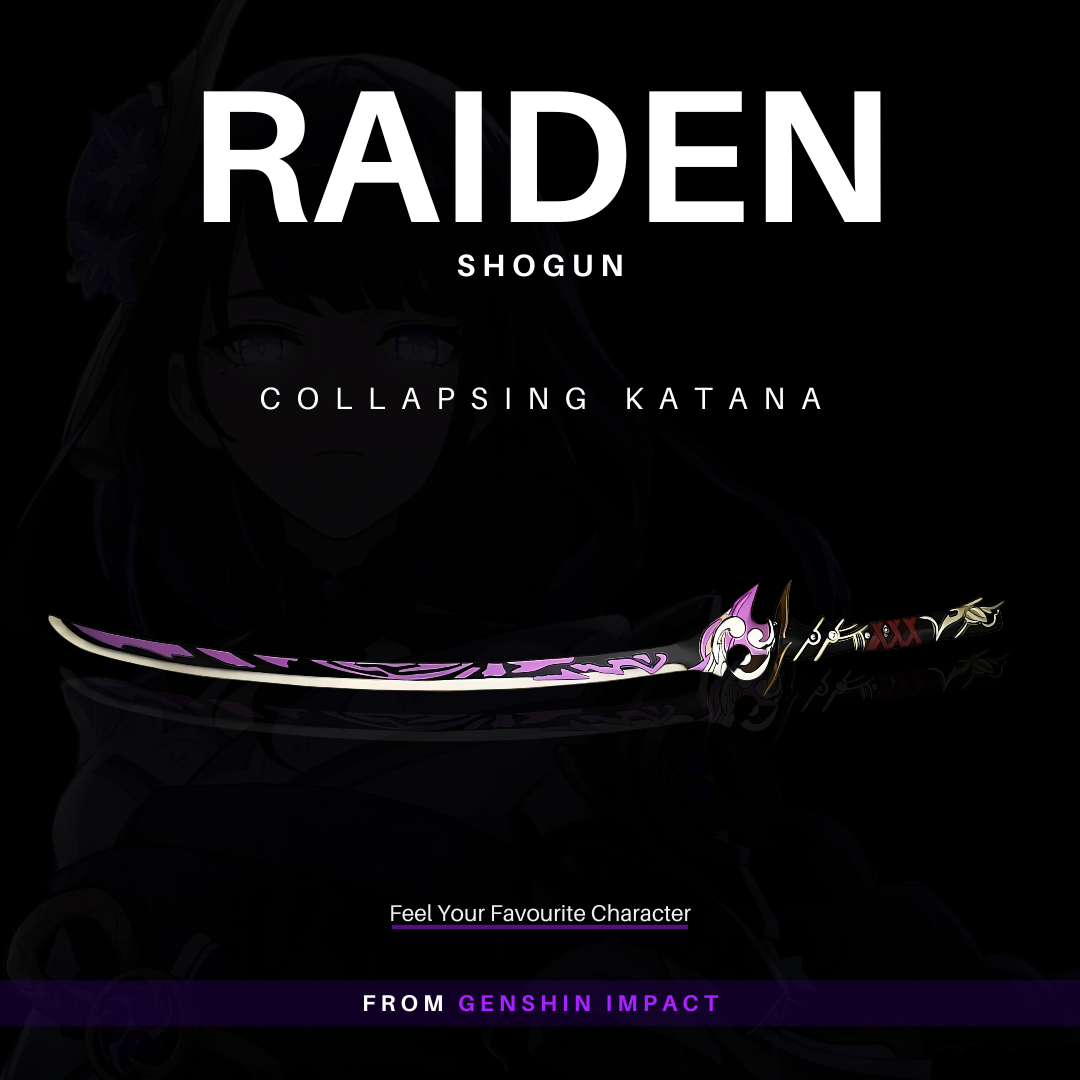 Raiden Shogun's Engulfing Lightning Sword – Genshin Impact Replica
