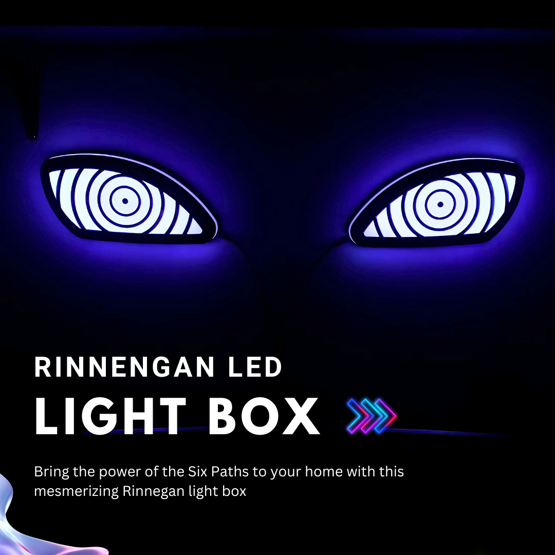 Rinnegan LED Light Box – Naruto Anime Glow Sign