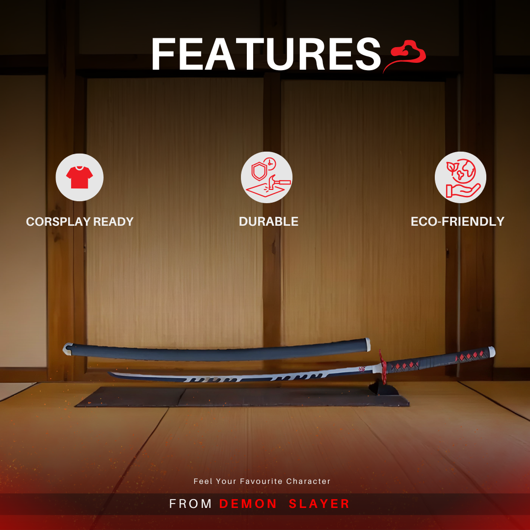 Tanjiro Kamado Nichirin Katana – Demon Slayer Sword Replica