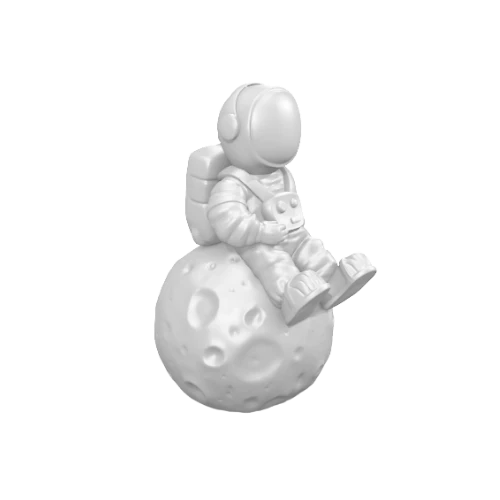 Astronaut On Moon Statue