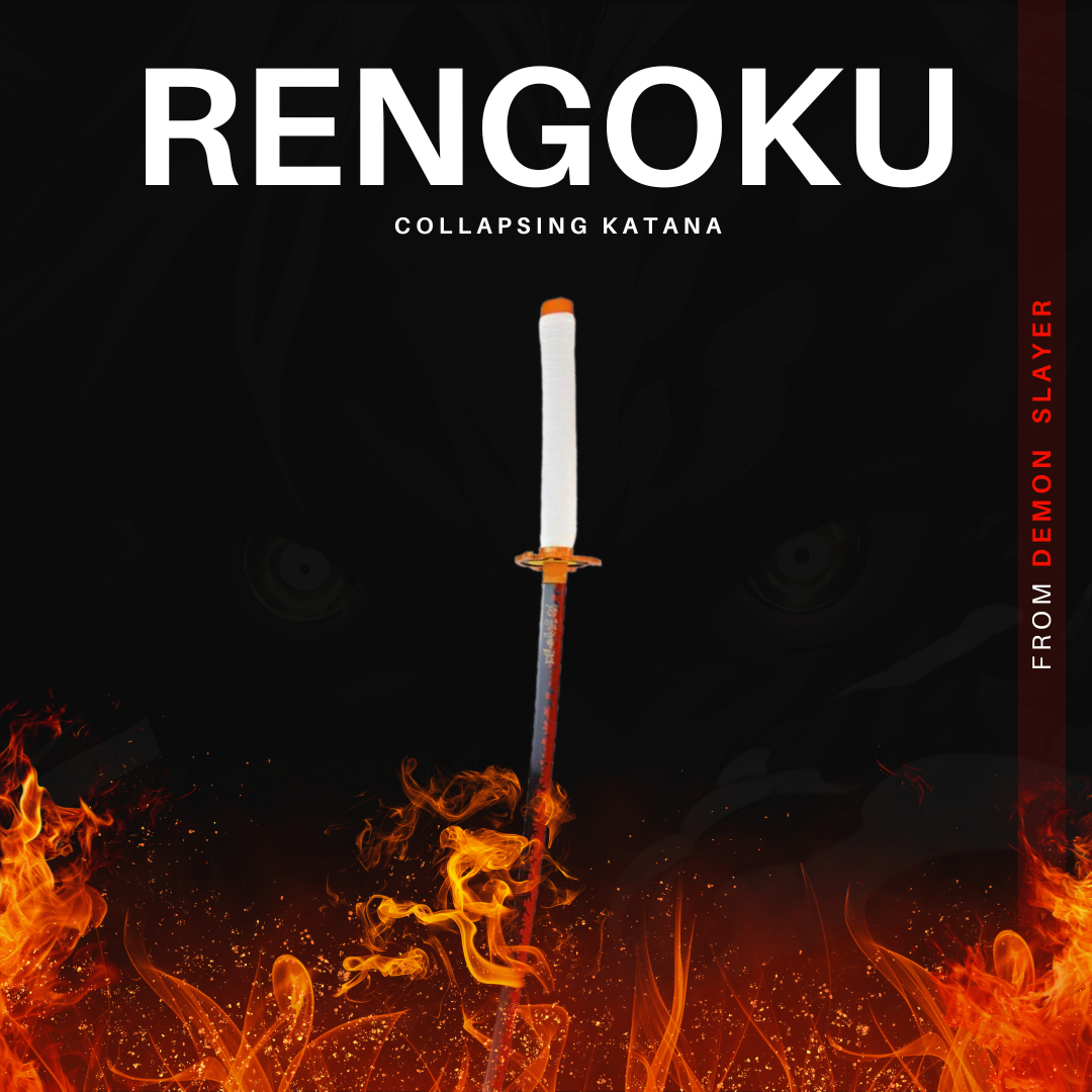 Kyojuro Rengoku Nichirin Katana – Demon Slayer Replica