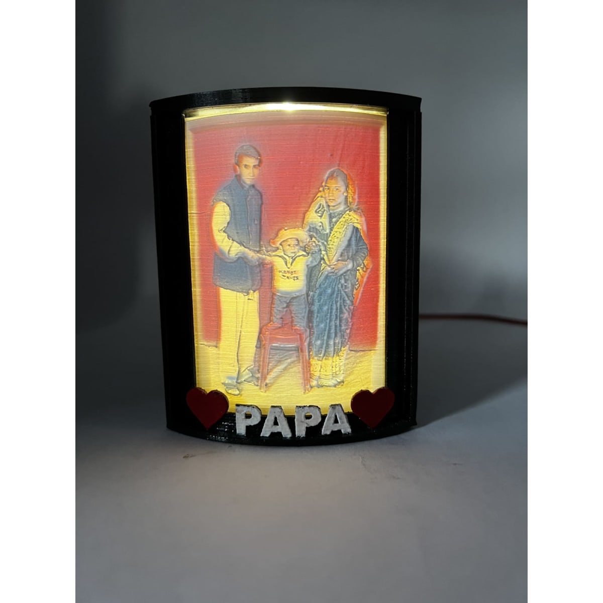 Coloured Lithophane Frame – 3D Printed Personalized Photo Display