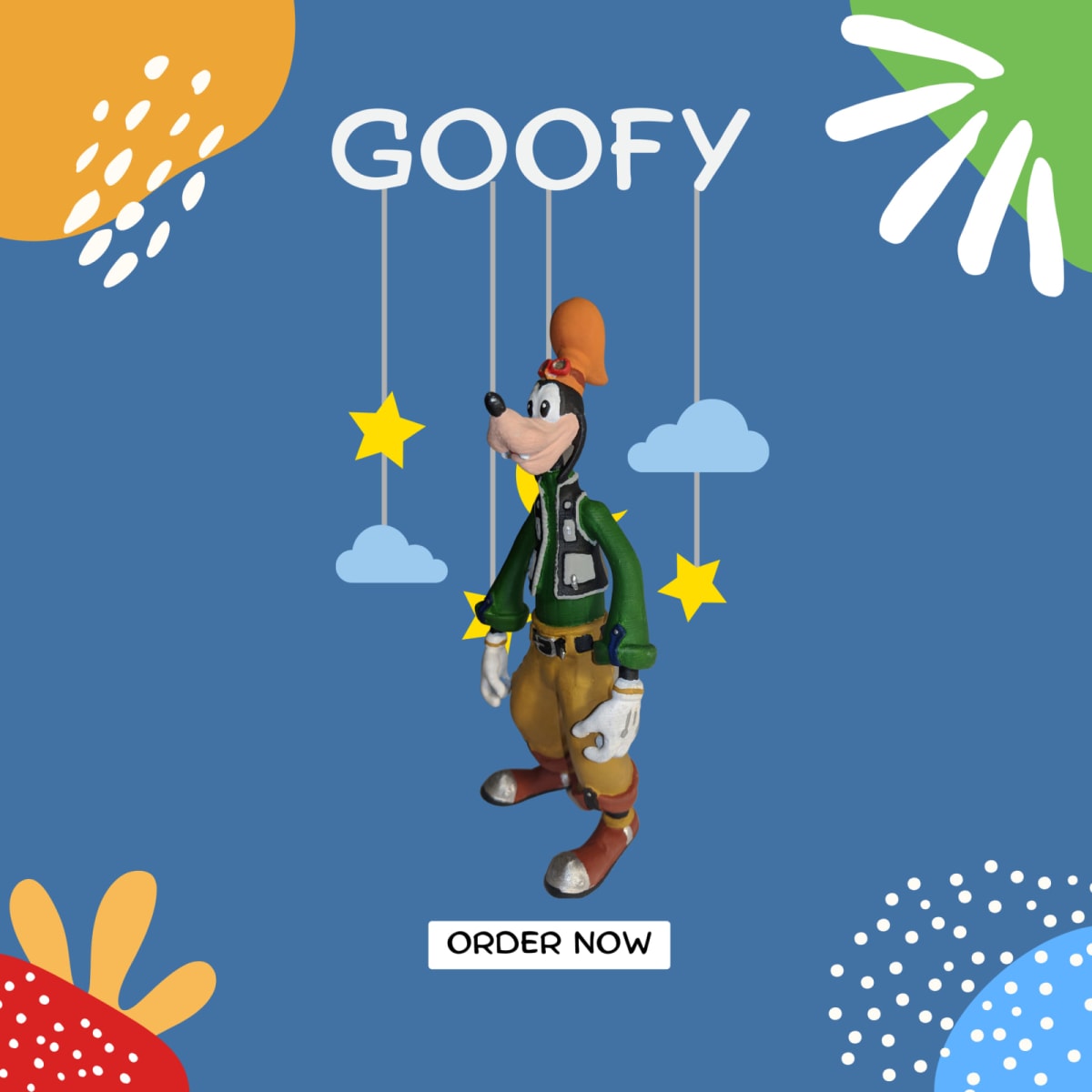 Goofy Figurine – Cartoon 3D Printed Collectible Figure