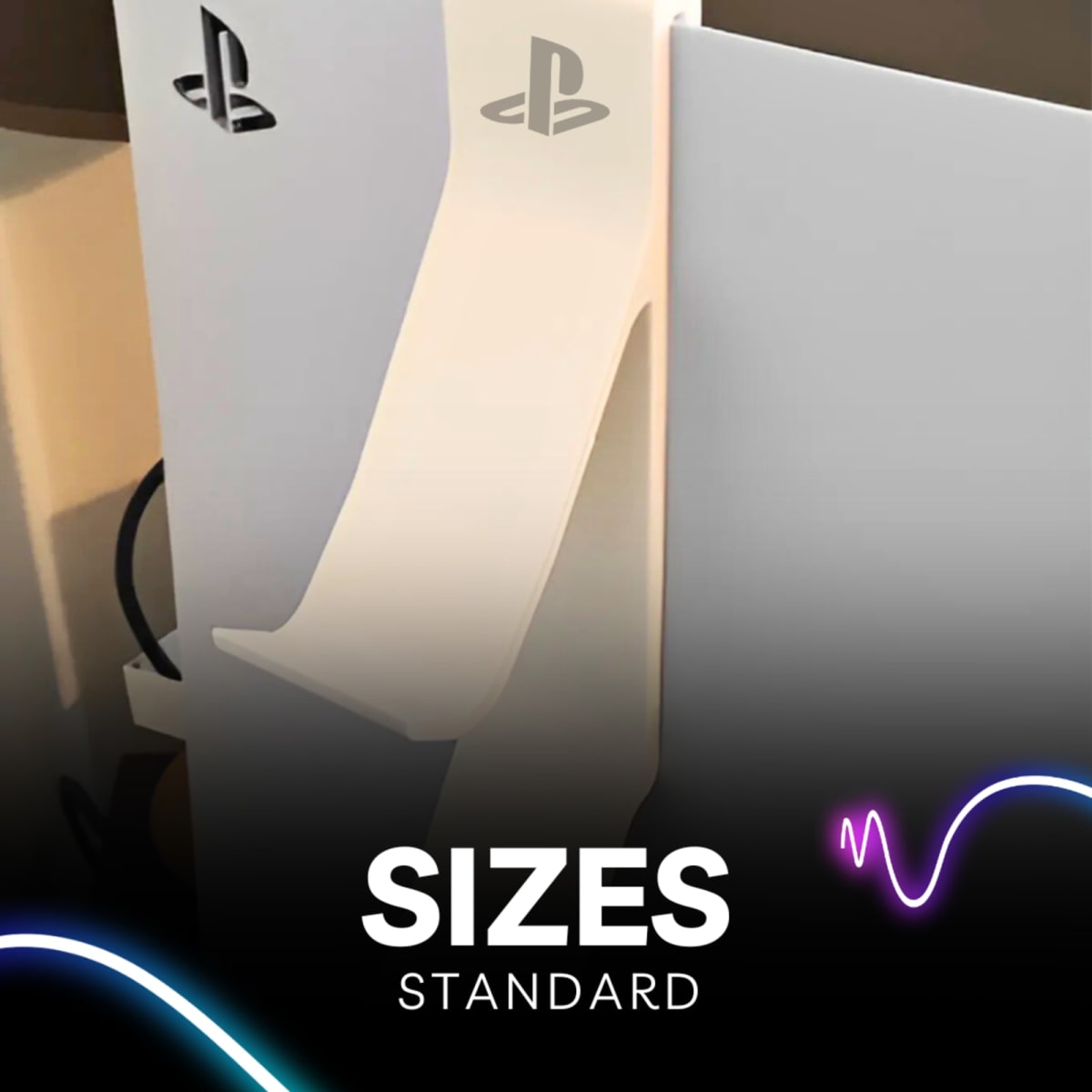 PlayStation Controller Holder – 3D Printed Gaming Stand Organizer