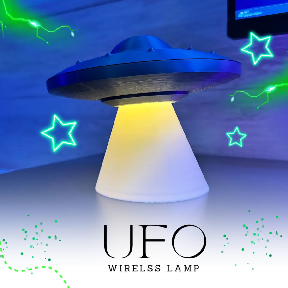 UFO Lamp – 3D Printed Futuristic LED Night Light