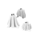 Ghost Figurines (Set of 3) – 3D Printed Spooky Décor Collection