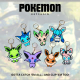 Pokémon Keychain – 3D Printed Pokéball & Character Charm