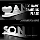 3D Name Plate – Custom LED Personalized Display Sign