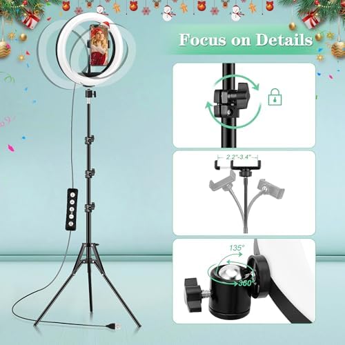 Vue 5 de Ring Light Avec Trepied