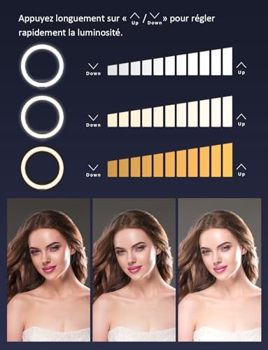 Vue 3 de Yohoolyo Ring Light Avec