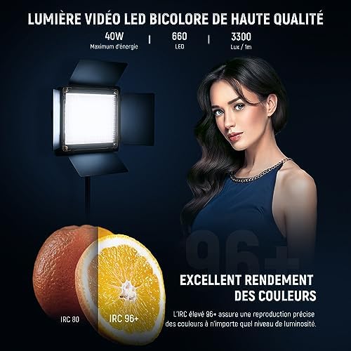 Vue 2 de Neewer Packs Led Lumiere