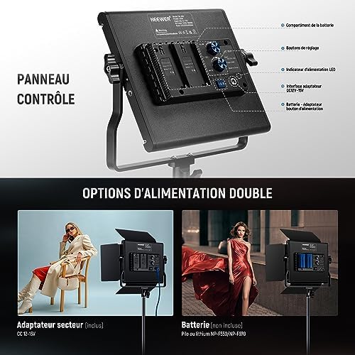 Vue 7 de Neewer Packs Led Lumiere