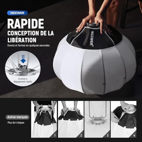 Vue 2 de Neewer Softbox Lanterne Cm