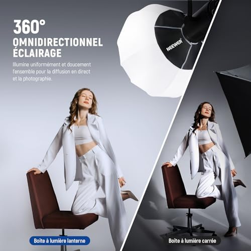 Vue 3 de Neewer Softbox Lanterne Cm