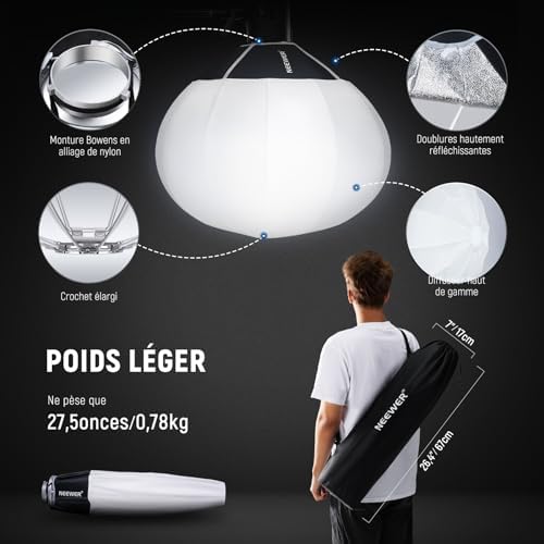 Vue 6 de Neewer Softbox Lanterne Cm