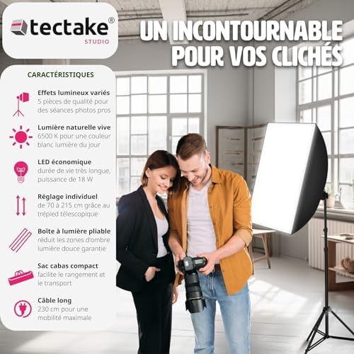 Vue 2 de Tectake Soft Box Pour