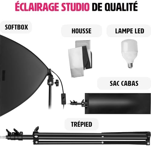 Vue 5 de Tectake Soft Box Pour