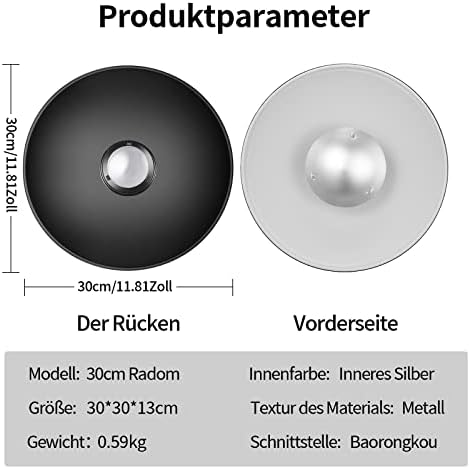 Vue 2 de Soonpho Beauty Dish Reflecteur