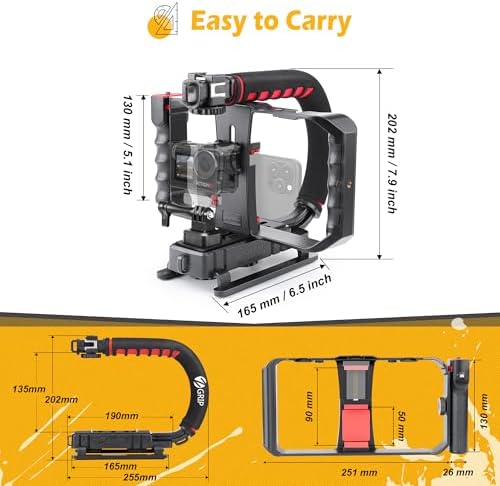 Vue 7 de Zeadio Stabilisateur Video Portable