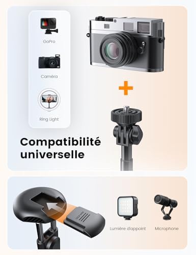 Vue 4 de Anxre Cm Trepied Smartphone