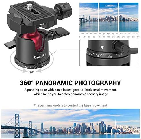 Vue 2 de Smallrig Rotatif Ball Head