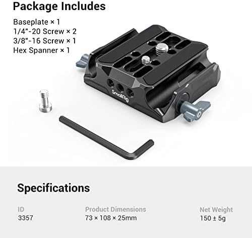 Vue 7 de Smallrig Plaque De Base