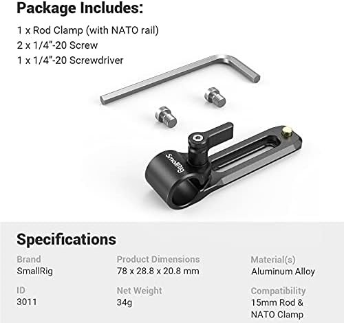 Vue 7 de Smallrig Universel Mm Rod