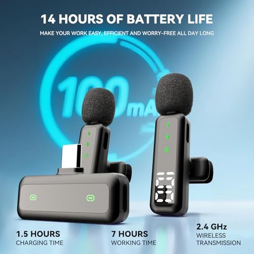 Vue 3 de Microphone Cravate Sans Fil