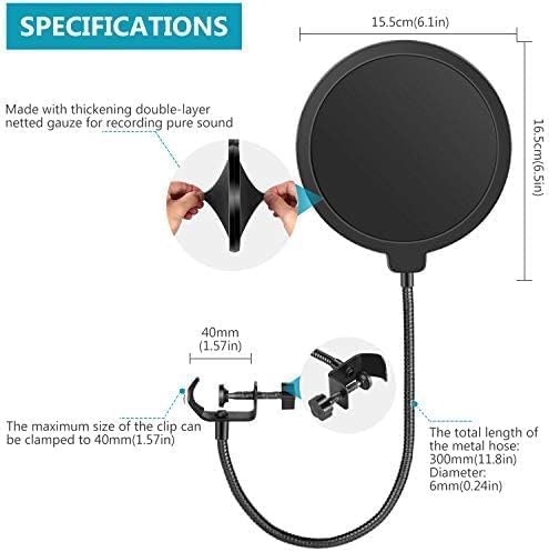 Vue 4 de Neewer Filtre Antipop Bouclier